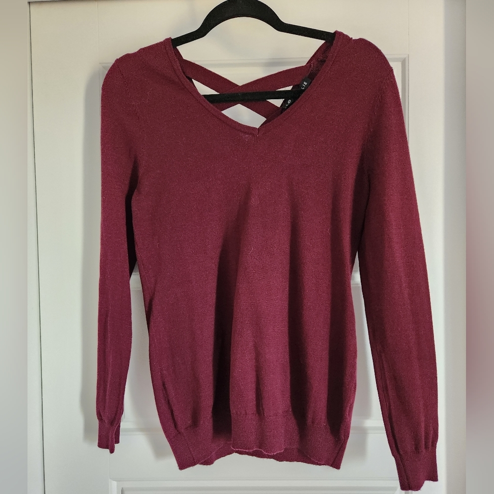 Womens Burgundy Top